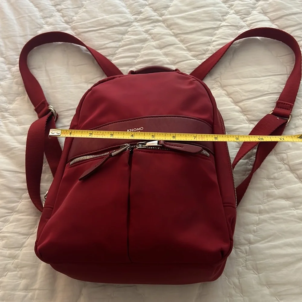 Knomo Compact Burgundy Backpack for Women